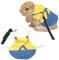 Arnés para Conejos,Correa Arnés de Conejo Ajustable,Arnés Cómodo para Conejos con Correa,para Conejo Gatos Animales Pequeños (M, Amarillo)