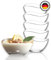 TYA I LAV Glas Dessertschalen Set 6, 310 ml BLEIFREI Dessertgläser, Stapelbare Glasschalen, Dessertbecher, Puddingschalen, Dessert Schalen Glas, Obst Servierschalen, Soßenschalen, Dessert Bowls