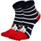 ZAKASA Chaussette à Doigts Femme: Chaussette 5 Doigt de Pied Coton Chaussettes Orteils Séparés Sport Fantaisie Motif Taille 35-42 Dessin Animé-1 Paire
