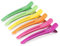 AIMIKE 6 Haarklammern, Haarclips zum Stylen und Schneiden, Abteilklammern Friseur Hair Clips Damen, No Trace Haarklammer mit Silikonband, Haarklammern Friseurbedarf für Dickes & Dünnes Haar- Neon