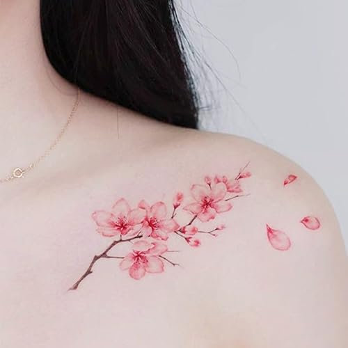 3 pcs Carpa Roja Koi Tatuajes Temporales Espalda Clavícula Tobillo Simulación Tatuaje Pegatinas Estilo Chino Hombres Y Mujeres