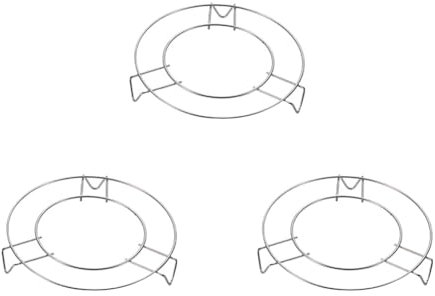 3 Pcs Round Steaming Racks Stainless Steel Steam Baskets Cooking Trivet Rack Holders Pressure Cooker Steam Rack Stands Egg Steamer Racks