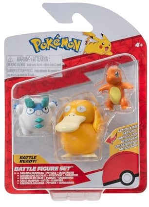 Pokémon Juego de Figuras de Batalla Glumanda, Galar FlChampion & Enton, Color flampion, (Jazwares PKW3598)