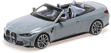 Minichamps 110021032 - B-M-W M4 Cabriolet Grey Metallic 2020 - maßstab 1/18 - Modellauto