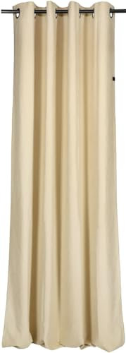 Schöner Wohnen Ösenvorhang Peachy Farbe beige Größe 130x250 Blickdicht Vorhang
