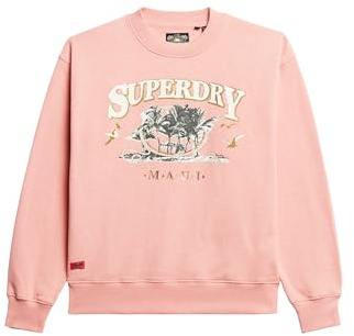 Superdry Damen Locker geschnittenes Travel Souvenir Sweatshirt