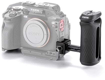 Tilta Xeno Seitengriff mit NATO-Halterung, ergonomischer seitlicher Handgriff für DSLR/Mirorrless Camera Rigs und Monitor Rigs - Schwarz TA-XSH3-B