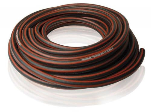 Gartenschlauch Klassischer Voll Gummi Wasserschlauch Admiral Super 40m 3/4 Zoll schwarz/rot auch für Industrie und Bau