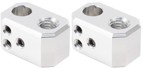 Aluminium-Heizblock, 2 Stück 3D-Drucker Hotend-Heizblock für Prusa I3 MK4 für Nextruder 3D-Drucker-Zubehör