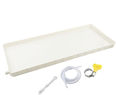 DJJYCTNM Bandeja de Drenaje para Aire Acondicionado, Bandeja de Drenaje de Condensado de Plástico General, Para Sistemas de Bomba de Calor de Unidades de Aire Acondicionado de Ventana y Mini Split (C