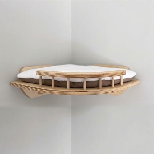 RTTZBOZ Katzen Kletterwand, Moderne Wandmontierte Katzenmöbel, Kletterregale for Katzen, Wandregal for Katzen, Moderne Betten
