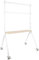 TOOQ FS20207M-W - ilove Soporte de Suelo con Ruedas para Pantalla 49-80, Color Blanco y Haya