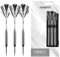 Champify® Messing Darts Set “Blizzard” mit 18g Barrel und Stahlspitze | 3 Dartpfeile mit 6 Schäften & Flights | inkl. weiteres Zubehör | Dartpfeile mit Stahlspitzen ideal für Dart Anfänger