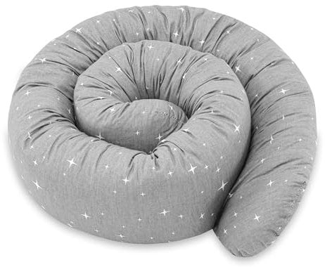 Totsy Baby Seitenschläferkissen Bettschlange Body Pillow 400 cm Baumwolle - Kopfkissen lang Bettrolle Schlafkissen Nackenrolle Kissen Galaxie