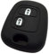 XEBRAD 2 Button Silicone Key Cover, for Citroen, C1 C2 C3 C4 XSARA, PICASSO, for Peugeot, 106 107 206 207 307, for Toyota, AYGO car key shell(Black)