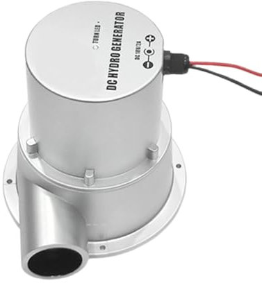 Sanfoelek Générateur hydroélectrique CC 18 V 2 A 36 W Petit générateur de turbine à eau sans balais DC AC Pompe hydraulique Générateur haute puissance Générateur peut être utilisé avec contrôleur