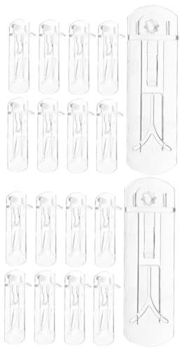 2 Sätze Regalclip Tischplatte Gewürzregal Schließfach Stecker Würfel Kork Einlegeböden Halterung Shelf Bracket Schrankregal-clips Regalhalterstifte Plastik Transparent 20 Stück * 2 HOMSFOU