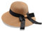 MILAKOO Large Bord Chapeau de Paille pour Femmes Pliable Chapeau de Soleil de Plage d'été Cap pour l'extérieur avec Corde Réglable