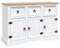 Kangmusi Sideboard Solid Mexican Pinewood Corona Range White 132x43x78 cm, KangmusiGB-282634
