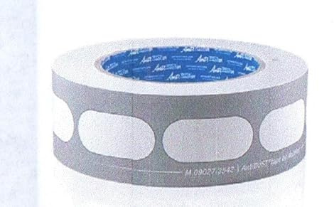 Gutta Anti-Dust Klebeband perforiert - Breite 42 mm - für den unteren und oberen Verschluß von Stegplatten 10, 16 und 25 mm Hohlkammerplatten, Doppelstegplatten (20 mtr.)