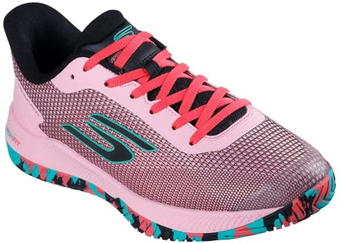Skechers Viper Court Rally Performance Pickleball Chaussures de Sport pour Homme – Chaussures d'entraînement Basses en Cuir et Maille