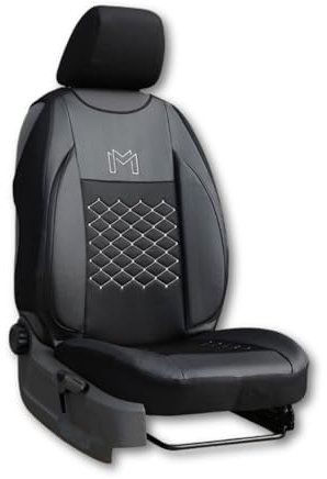 XTRM-CAR Sitzbezüge Motive Ergonomic passend für Volvo V70 I II III - Autositzbezüge - 1 STK - SCHWARZ