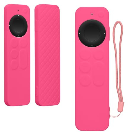 kwmobile Hülle Fernbedienung kompatibel mit Apple Siri Remote 3rd / 2nd Gen Hülle - Silikon Case für TV Zubehör in Rosa