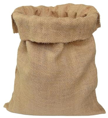Large Reusable Hessian Sack - Open-Top Burlap Storage Bag for Potatoes/Onions/Vegetables, Woven Natural Sack for Sand, Plants & Heavy-Duty Storage (40 * 60cm)