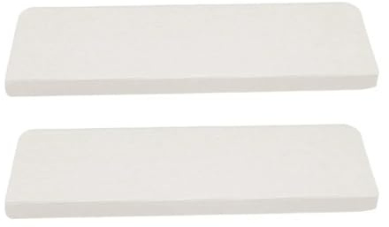 USOHJZ 15PCS Stair Mat Non-Slip Adhesive Mats Staircase Step Rug Cover Stickers Protector(White)