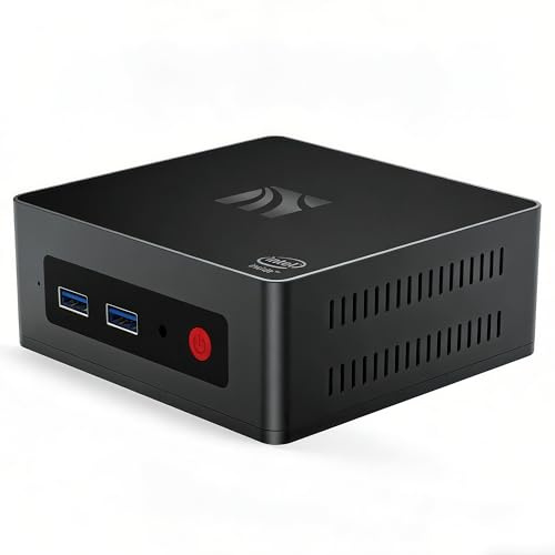 AUNEK Mini PC Windows 10 Pro J4125 Quad Core 2.7GHz Processor 8GB LPDDR4X RAM 128GB SSD Desktop Computer Support 4K Dual HDMI Output Gigabit Ethernet WiFi 2.4G 5.8G