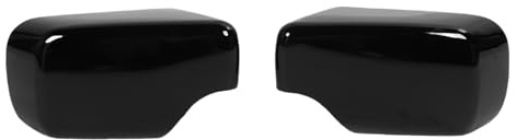 Pongnas Glänzende ABS-Seitenspiegelabdeckung + Rückspiegel für 3er E46