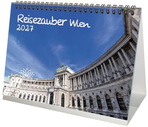 Reisezauber Wien DIN A5 Tischkalender für 2027 Österreich Urlaub Berge - Seelenzauber