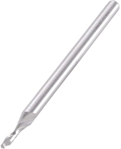 Trend Professional Helical Plunge Cutter, 8mm Shank, 5mm Cut Diameter, HSS | Helical Flute Plunge Cutter With 8mm Shank, 5mm Diameter And 14mm Cut Length, High Speed Steel, 50/50X8MMHSSE
