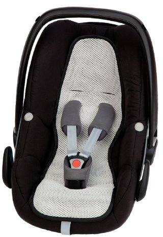 AltaBeBe, AL7040 Sitzeinlage für Kinderautositze, schwarz - weiß, Gruppe 0 +