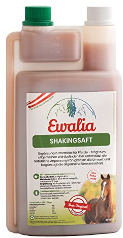 EWALIA Shakingsaft | 1 l | Ergänzungsfuttermittel für Pferde | Mit Rosenwurz & Macawurzel