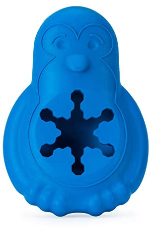 PetSafe Gefrier-Pinguin, Snackspielzeug für Hunde, Zur Beschäftigung und Gewichtskontrolle, Größe Mittel/Groß, Blau