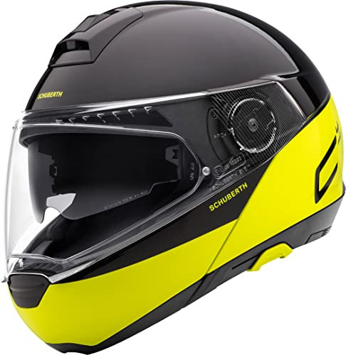 SCHUBERTH C4 Pro Swipe Klapphelm, schwarz/gelb, S (55)