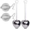 CHEYLIZI 4 Pack Tea Infuser Stainless Steel Mesh Tea Ball for Loose Leaf Tea and Mulling Spices