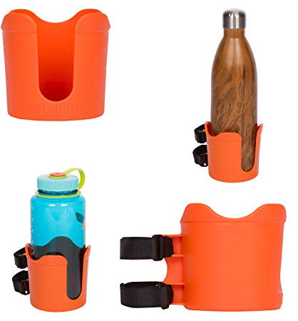 ROBOCUP Plus, (Orange), Add-On Accessory XL Extension Cup Holder, Larger Drink Capacity, Perfect for Boats, Golf Carts, Walkers, Wheelchairs and Work. Made in USA (Includes 1)