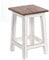 DESIGN DELIGHTS RUSTIKALER Holz SITZHOCKER Madero | 48x30x30 cm (HxBxT), Recyclingholz | Holzhocker | Farbe: 06 weiß-Landhaus