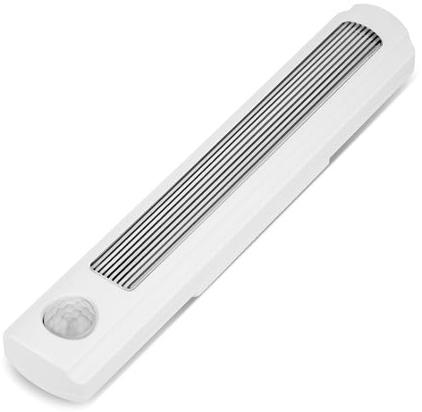 REV LED Schrankbeleuchtung Batterie 20cm - Schranklicht mit Bewegungsmelder & Dämmerungssensor, 1W, 22lm, 5000K, LED Lichtleiste für innen, weiß
