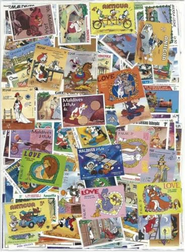 Walt Disney 100 Different Stamps Collection