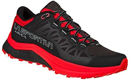 LA SPORTIVA M Karacal Schwarz - Komfortabler atmungsaktiver Herren Trailrunning Schuh, Größe EU 44 - Farbe Black - Goji
