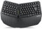 perixx PERIBOARD-413B UK, Compact Wired USB Split Keyboard, Ergonomic Design, Tenkeyless for Desktop and Laptop Users, UK QWERTY - Black