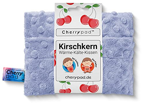 Kirschkernkissen Cherrypad ® | Wohltuendes Wärme- und Kältekissen | Design für Babys und Kleinkinder ab 0+ Monaten – Maße: 16 cm | Cherry Pad | (Minkey Hellviolett)