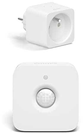 Philips Hue Combipack – Hue Smart Plug Belgique und Bewegungsmelder für den Innenbereich – Intelligente Steckdose