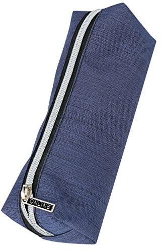 Online Premium-Schlampermäppchen/Pencil Case Blue Shadow I Stylisches Schlamperetui für Jungen & Mädchen I Federmäppchen mit praktischem Reißverschluss I 1 Fach I Ideal für Schule, Uni & Büro