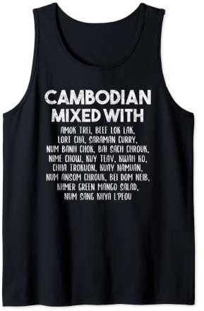 Kambodscha Khmer Stolz Mix Küche Essen Eigenschaften Tank Top