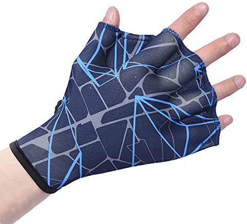 TINAYAUE Gants de Natation Fitness Gants Palmés en Néoprène Gants Aquatiques Résistant à l'eau Gants d'entraînement de Natation Durable Gants de Plongée Homme Femme pour Nage Surf Piscine