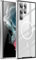 HERCN Custodia in metallo per Samsung Galaxy S22 Ultra 5G 6.8, Slim Aviation Aluminum Coperchio paraurti in metallo Compatibile con Custodia magnetica Magsafe (argento)